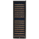 166 Bottle Black Stainless Wine Refrigerator, Dual Zone - Backyard Provider